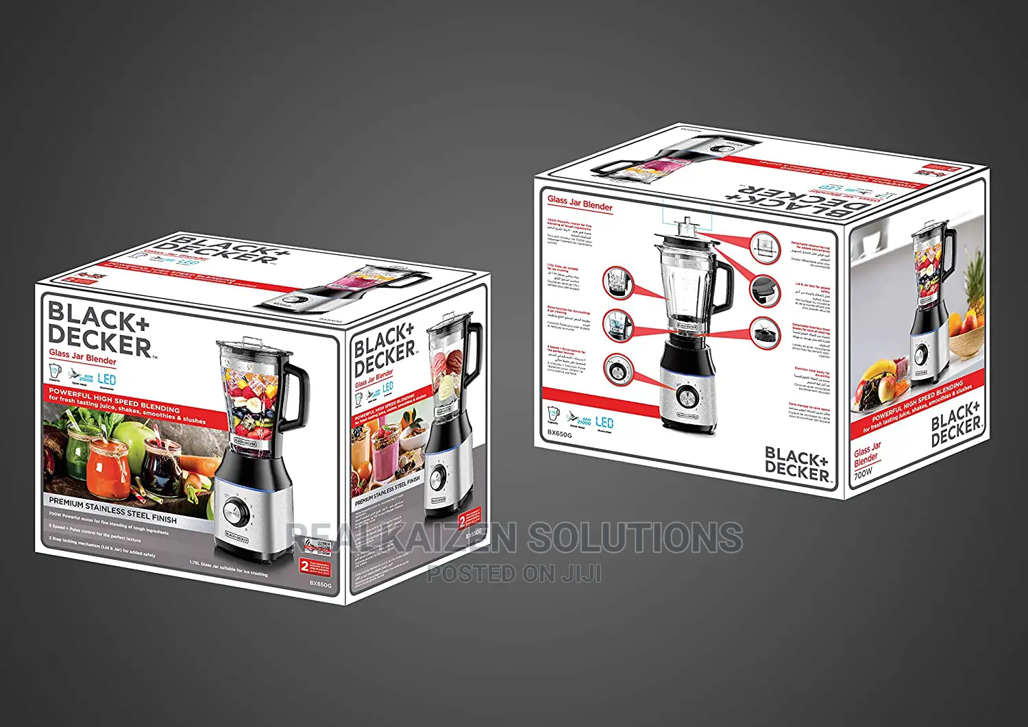 BLACK+DECKER Premium Stainless Steel Glass Jar Blender