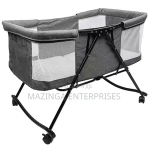 Baby Cradle Bed With Rollers(0-24months)