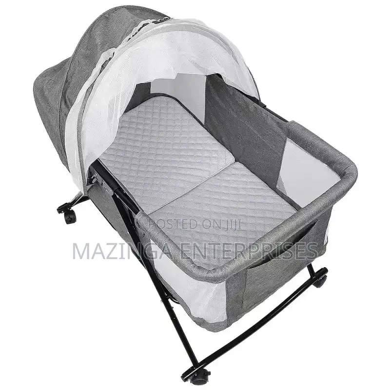 Baby Cradle Bed With Rollers(0-24months)