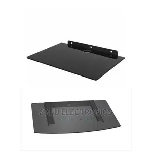 Playstation Tempered Glass Wall Mount Shelf - Black