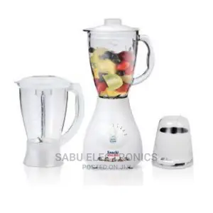 3 in 1 Saachi Blender With Plastic+Glass Jar-Random Color