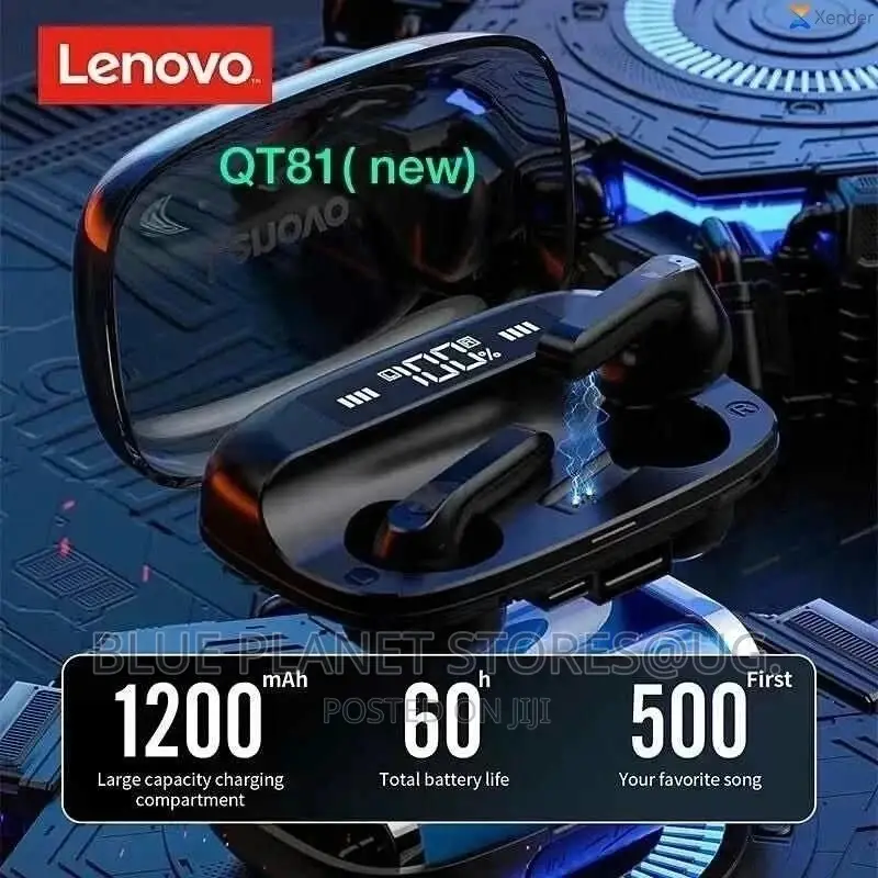 Lenovo《QT81》True Wireless Earbuds (Bluetooth 5.1 TWS)