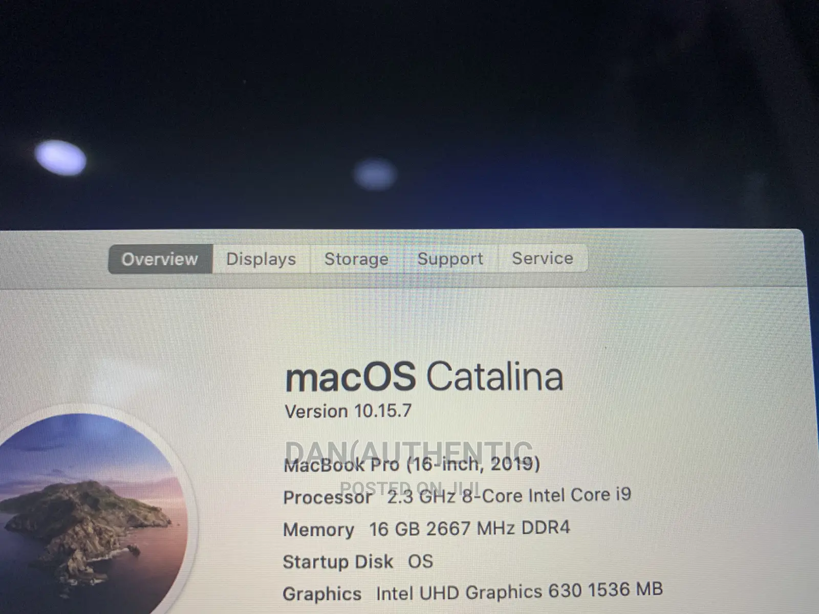 Laptop Apple MacBook Pro 2019 16GB Intel Core I9 SSD 1T