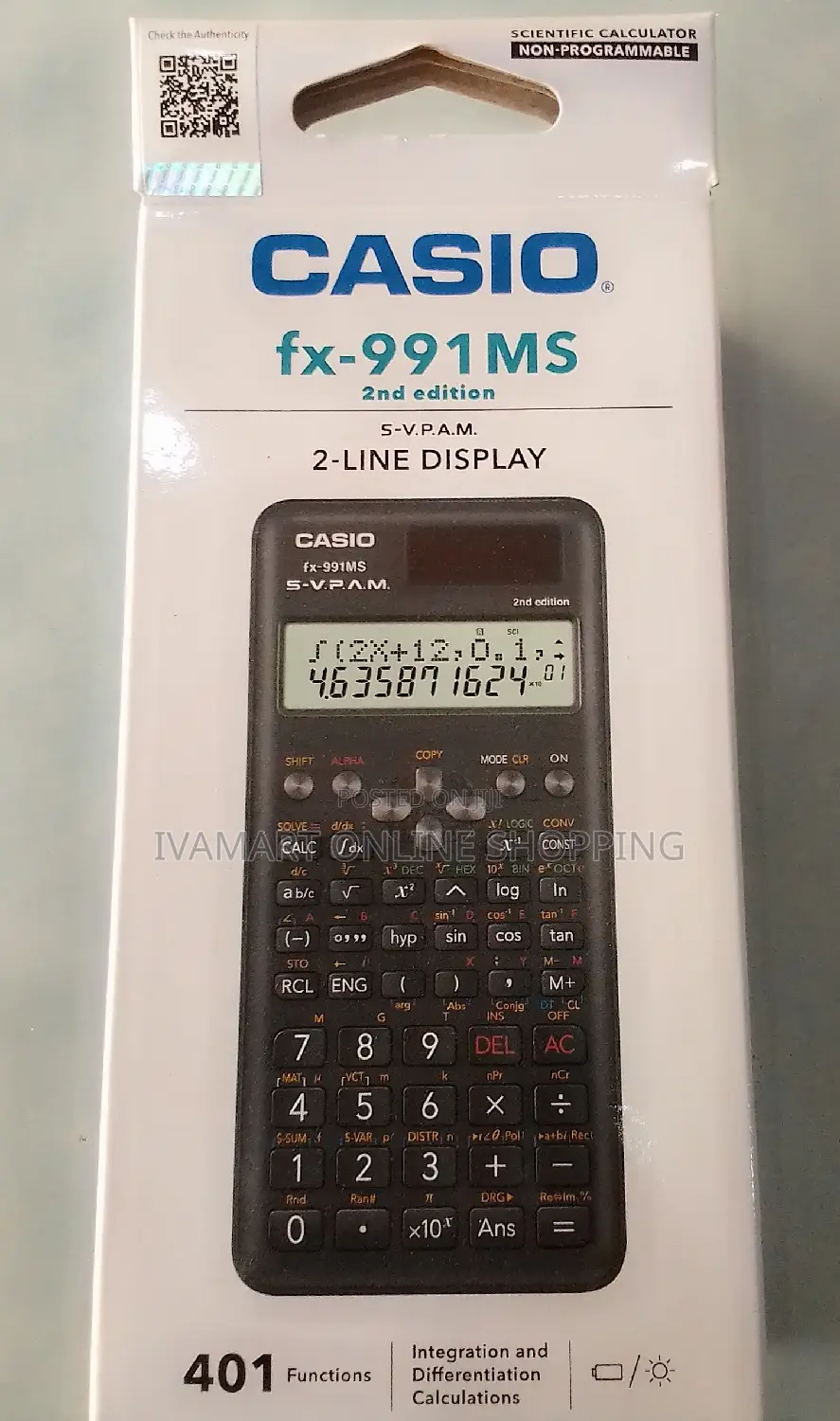 Original Casio Fx-991ms Scientific Calculator - 2nd Edition