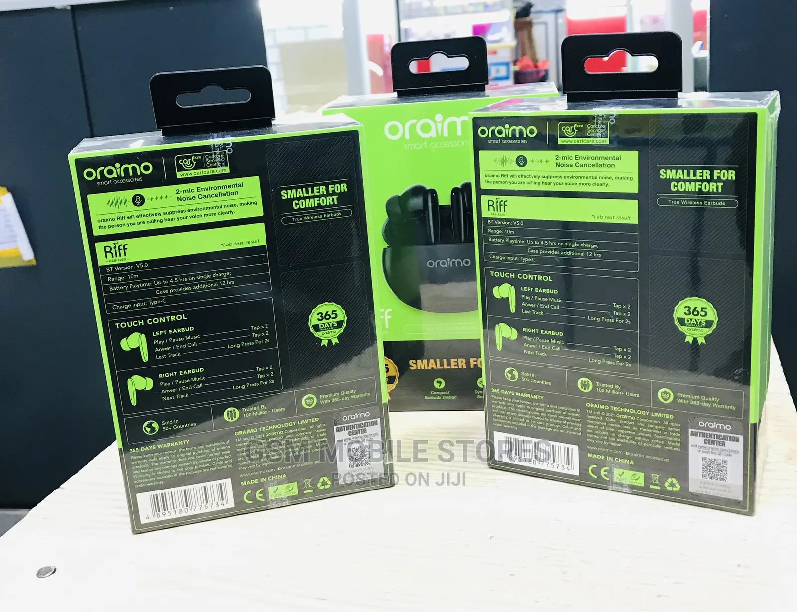 Oraimo Riff Smaller for Comfort True Wireless Earbuds