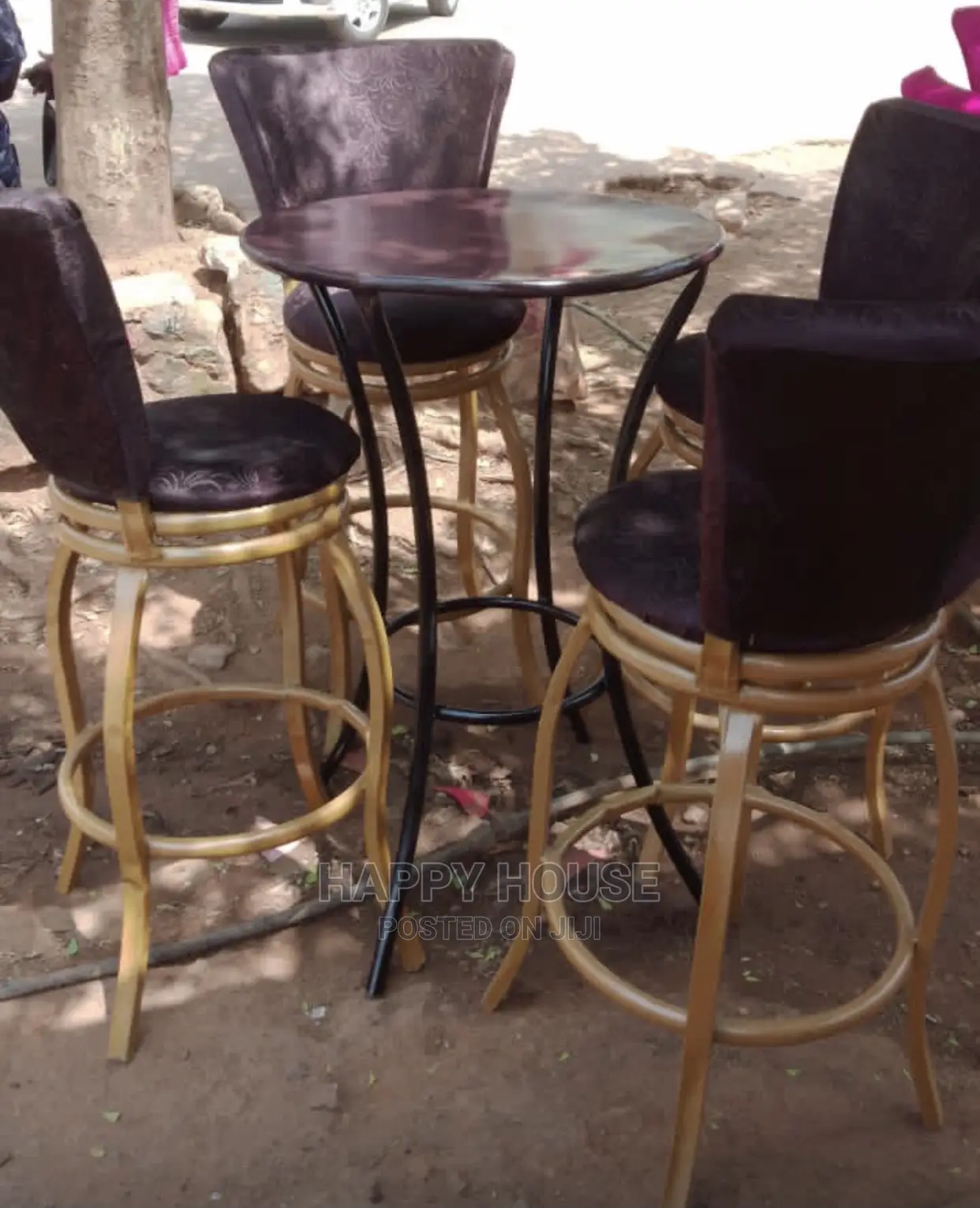 Set of Barstools and Tables