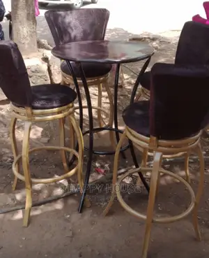 Set of Barstools and Tables