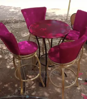 Set of Barstools and Tables