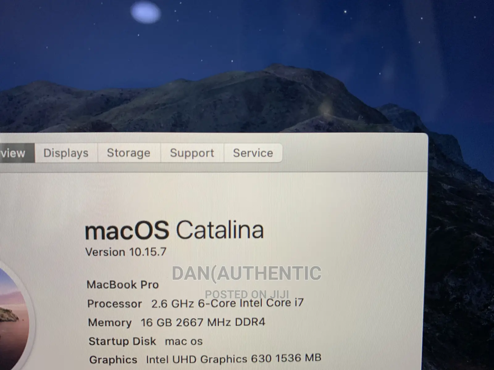Laptop Apple MacBook Pro 2019 16GB Intel Core I7 SSD 512GB