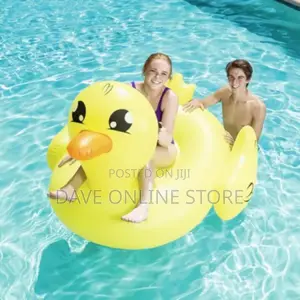 Intex Inflatable Duck Swimming Pool Floater Kids Adults