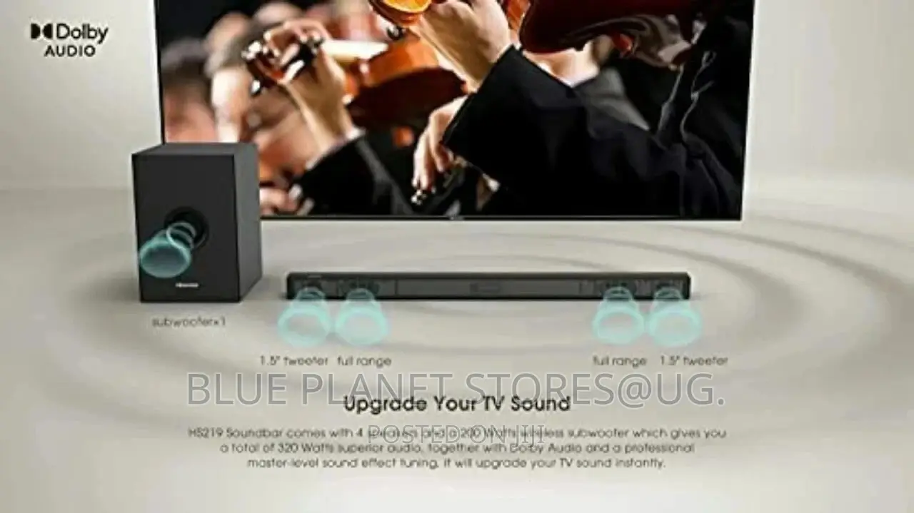 Hisense 2.1ch 320w Wireless Soundbars || HS-219