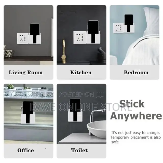 Wall Mounted Phone Holder Organizer / Storage Rack