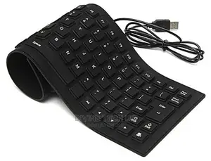 Generic Flexible Computer / Laptop USB Keyboard - Black