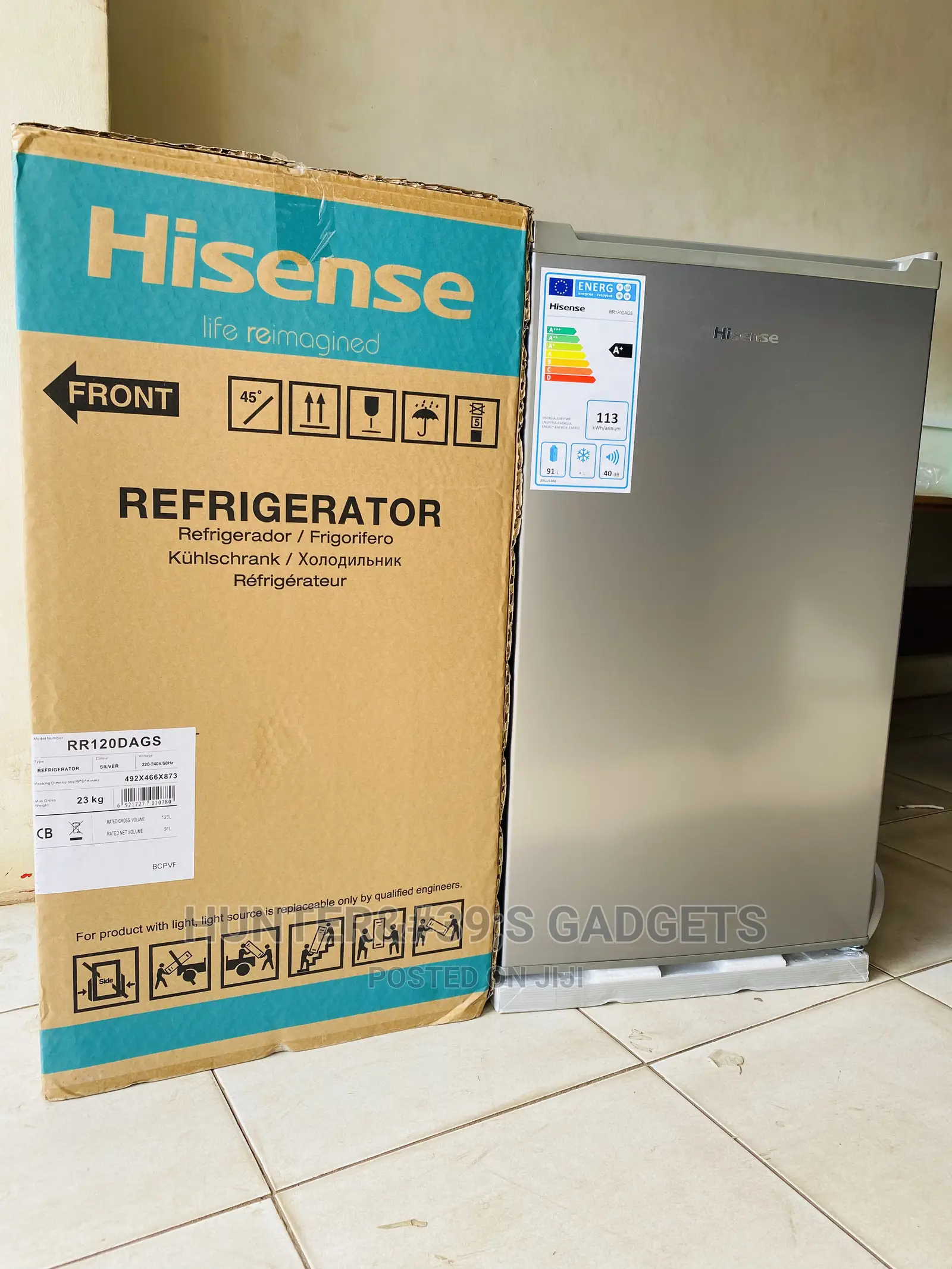 Hisense 120 Litres Single Door Fridge With 5 Years Warranty