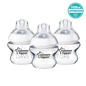 Tommee Tippee 3 Pack Baby Feeding Bottle Clear