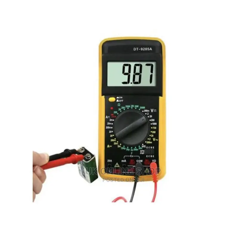 Digital Multimeter Auto Power Off Black