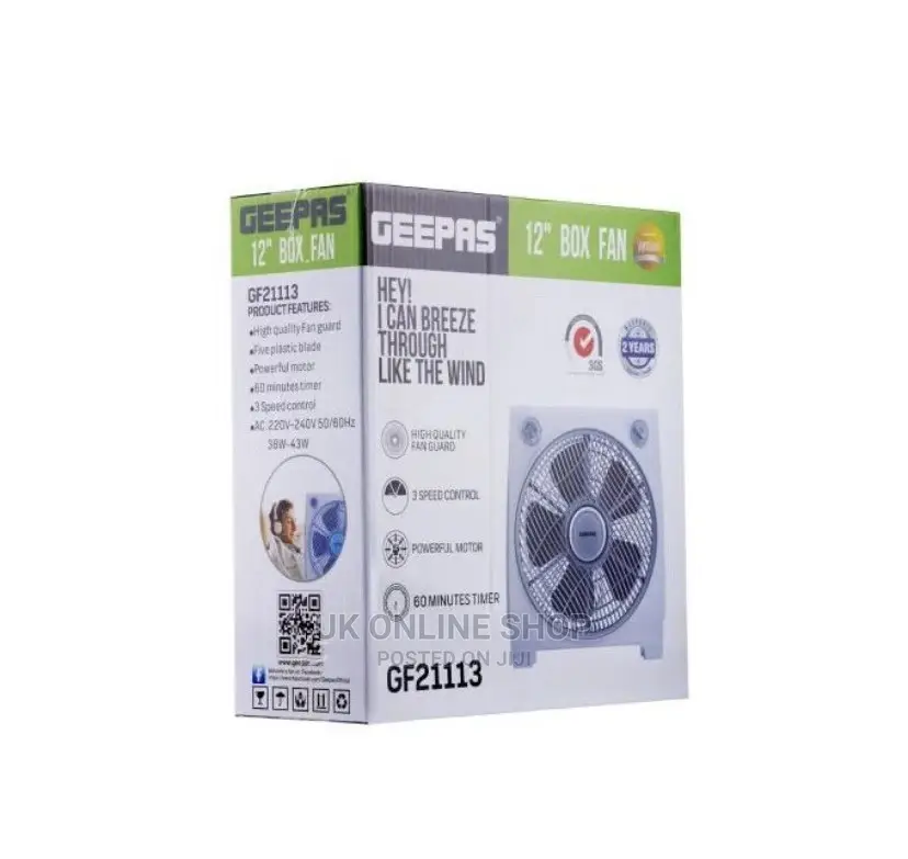 Geepas Box Fan-12 Inches