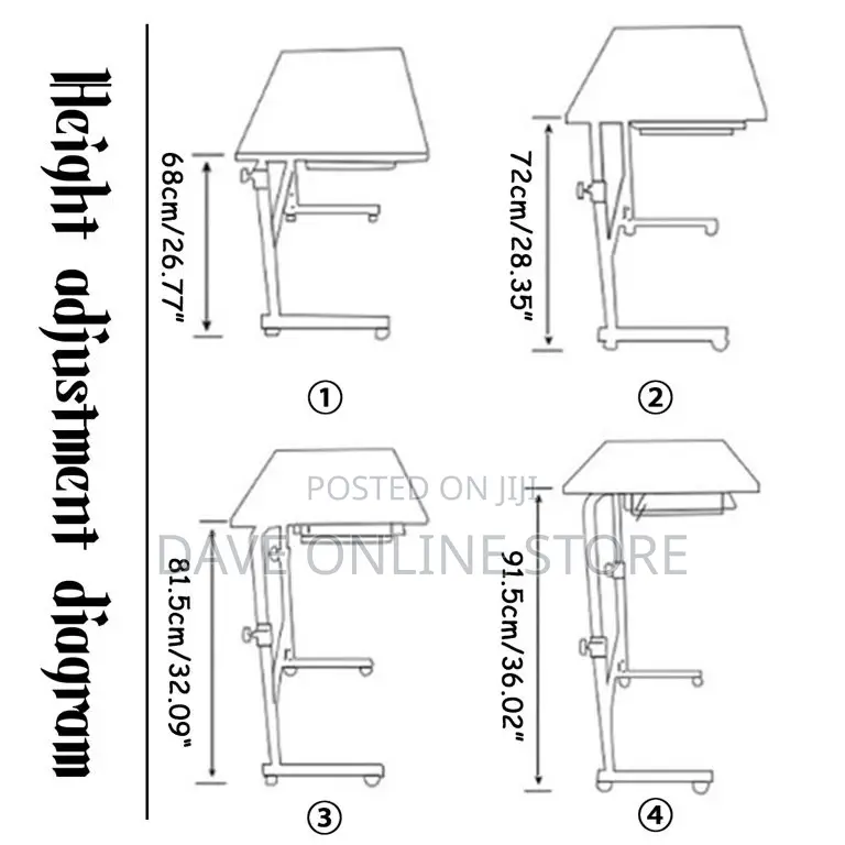 Multi Function Adjustable Laptop Table