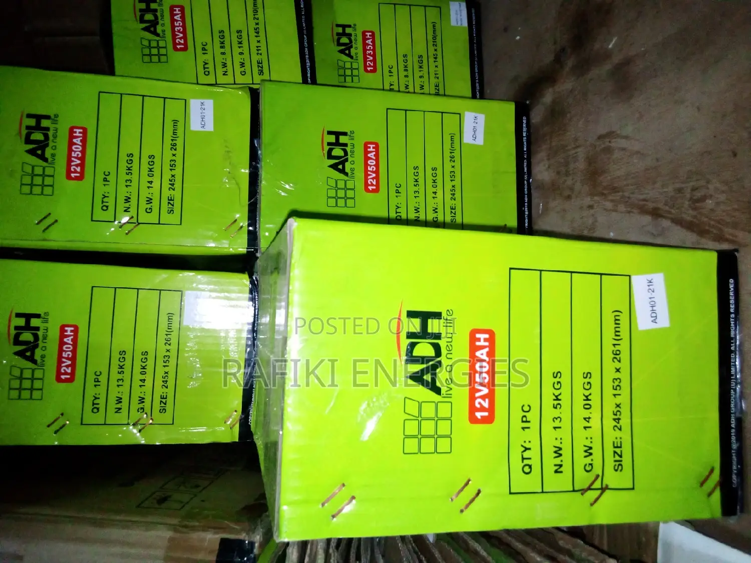 50ah ADH Solar Battery (All Sizes Available)