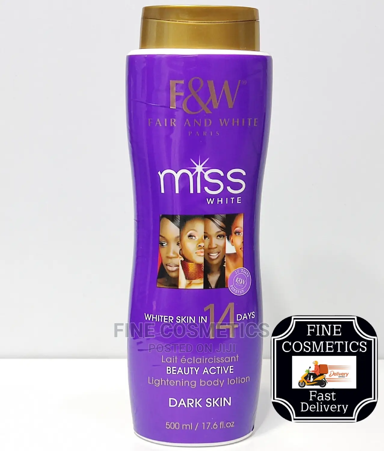 Original Fair And White Miss White 14days Body Lotion 500 Ml