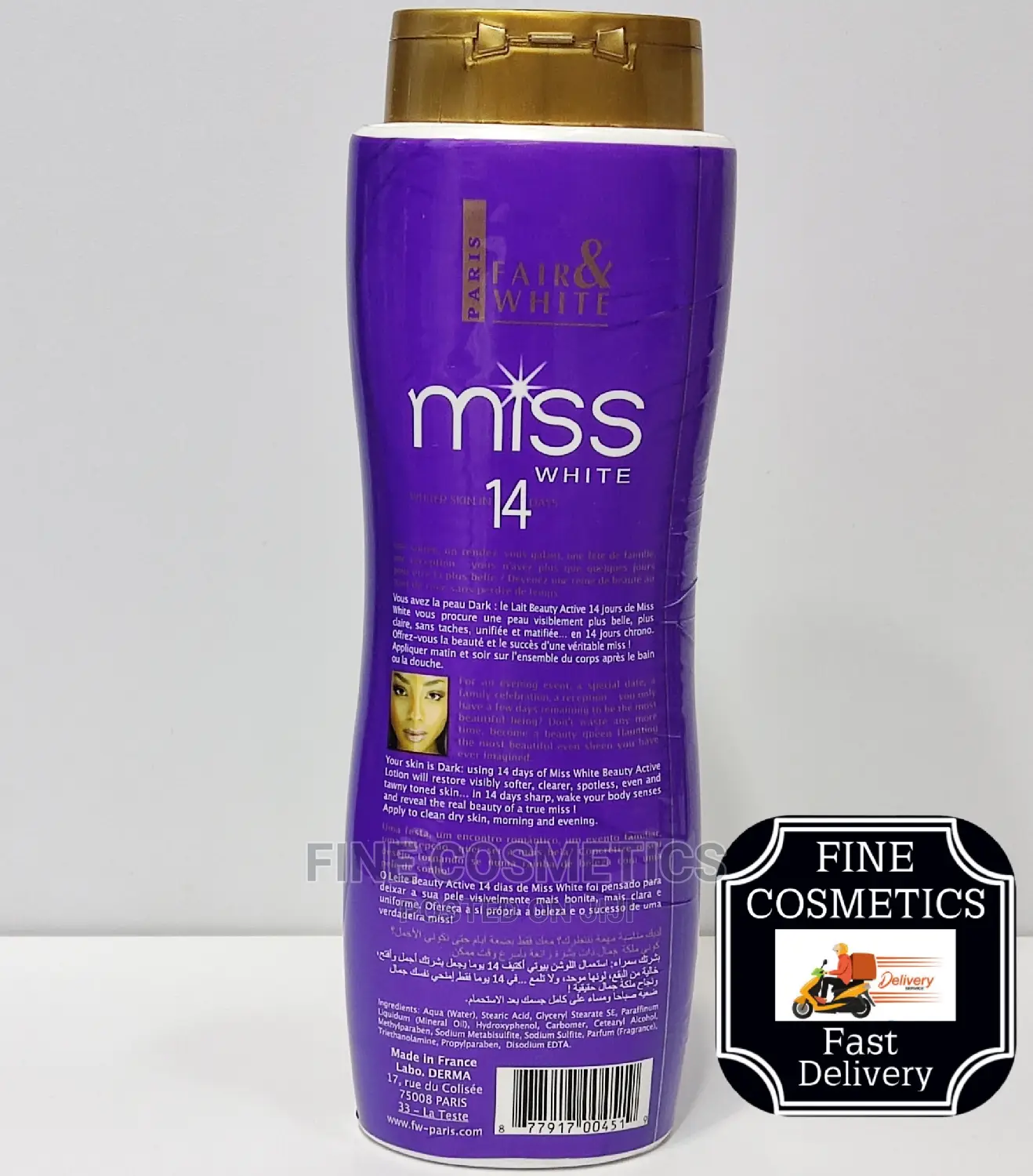 Original Fair And White Miss White 14days Body Lotion 500 Ml