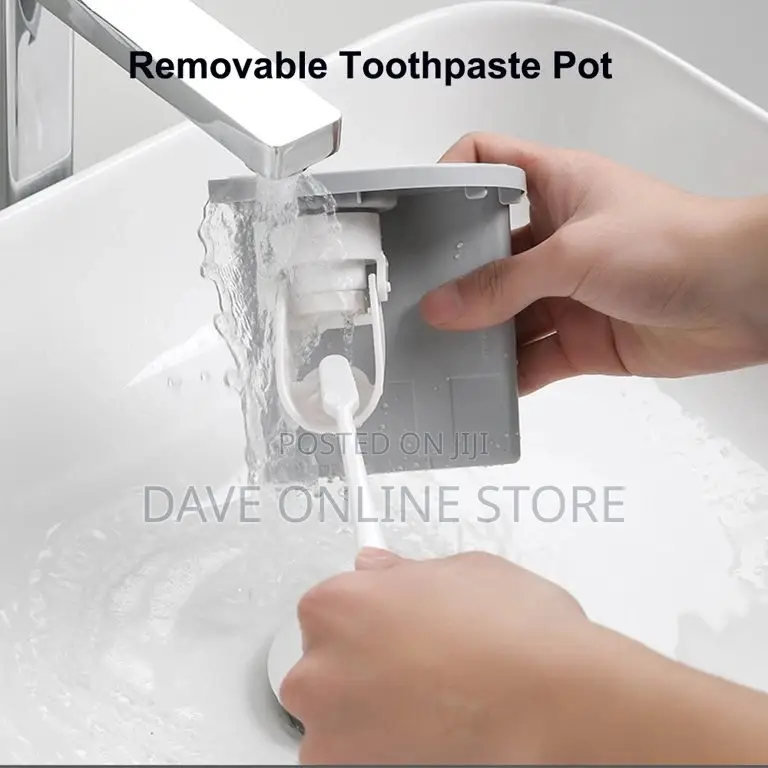 2 In 1 Cosmetic Drawer Organizer, Auto Toothpaste Dispenser,