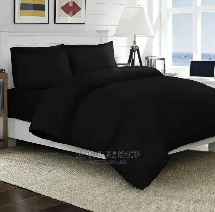 Plain Duvet Cover Pillowcase Bedding Set Stylish Quilt