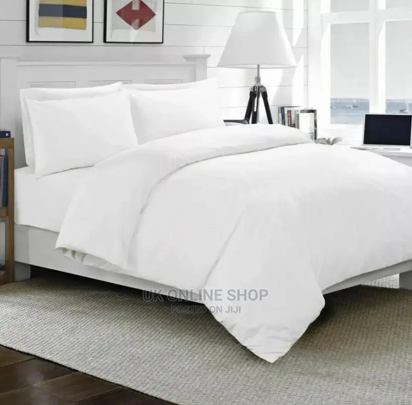 Plain Duvet Cover Pillowcase Bedding Set Stylish Quilt