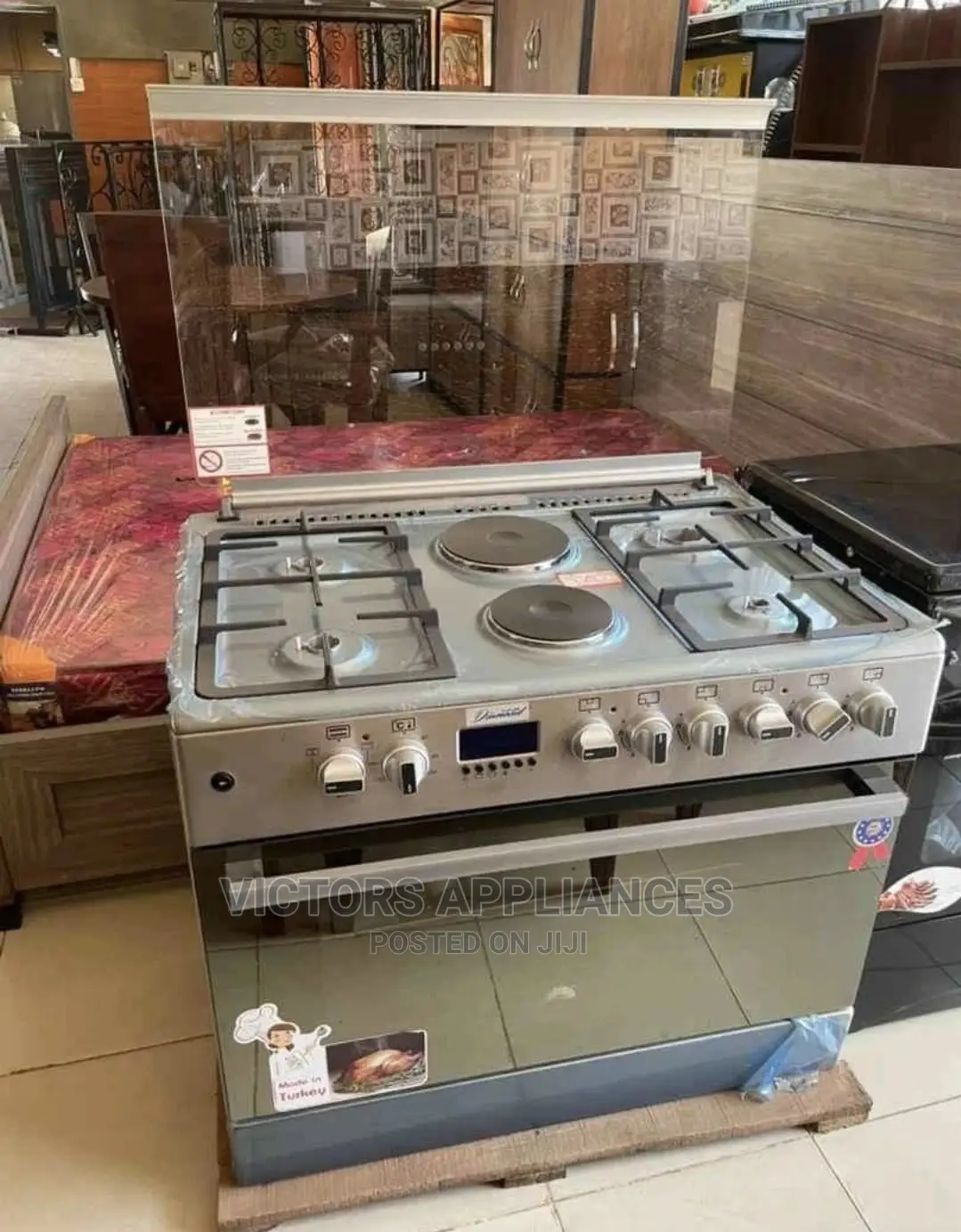 Blueflame Cooker 90x60cm 4gas + 2electric