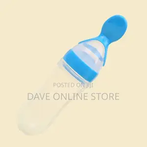Baby Silicone Squeeze Feeding Bottle