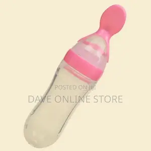 Baby Silicone Squeeze Feeding Bottle