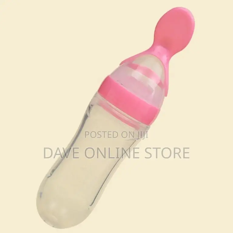 Baby Silicone Squeeze Feeding Bottle