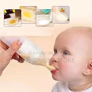 Baby Silicone Squeeze Feeding Bottle