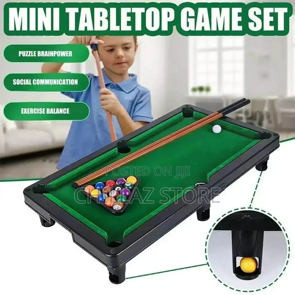 Mini Table Top Pool Set Billiards