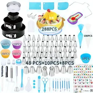 288 Pieces of Cake Baking,Decorating Kit Set
