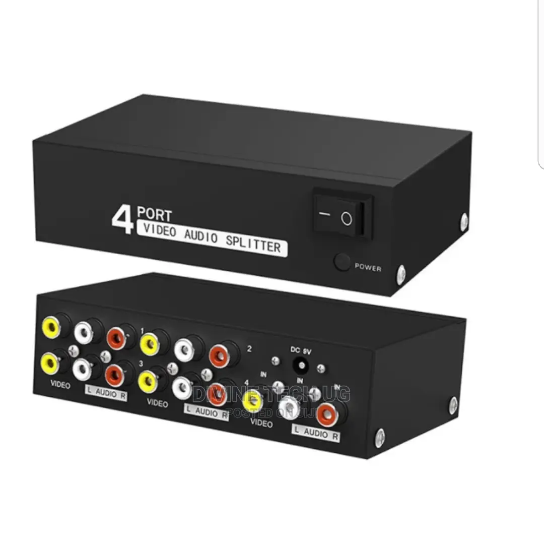 4 Port Video Audio Splitter