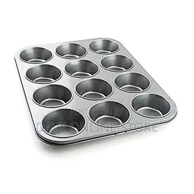 12-Hole Long Life,Cupcake Baking Tray /Oven Tray Pan