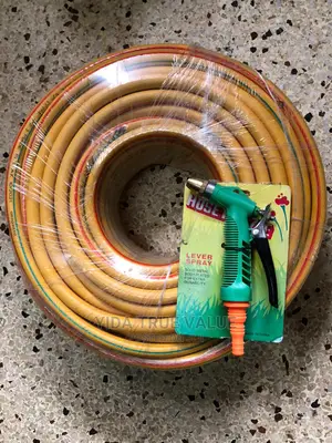 Hose Nozzle and 50m Hose Pipe