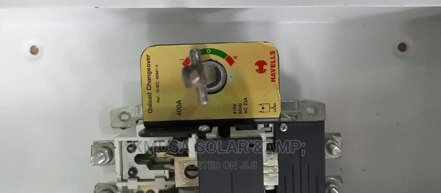 600v/400ah Manual Changeover Switch