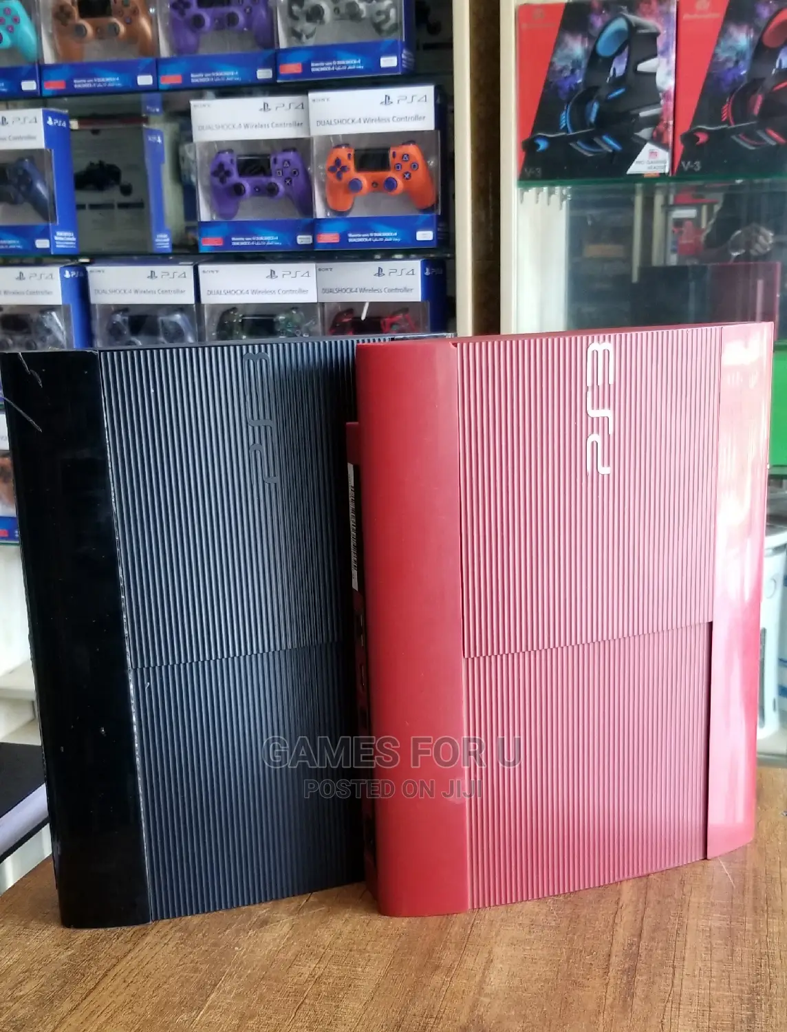 Ps3 Console Black and Red