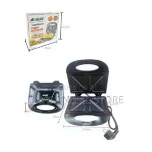 AVINAS 2 Slice Sandwich Maker With Non Stick Plate