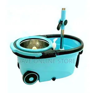 360 Detachable Mop Bucket Set. Wheels Spin Head Mopper
