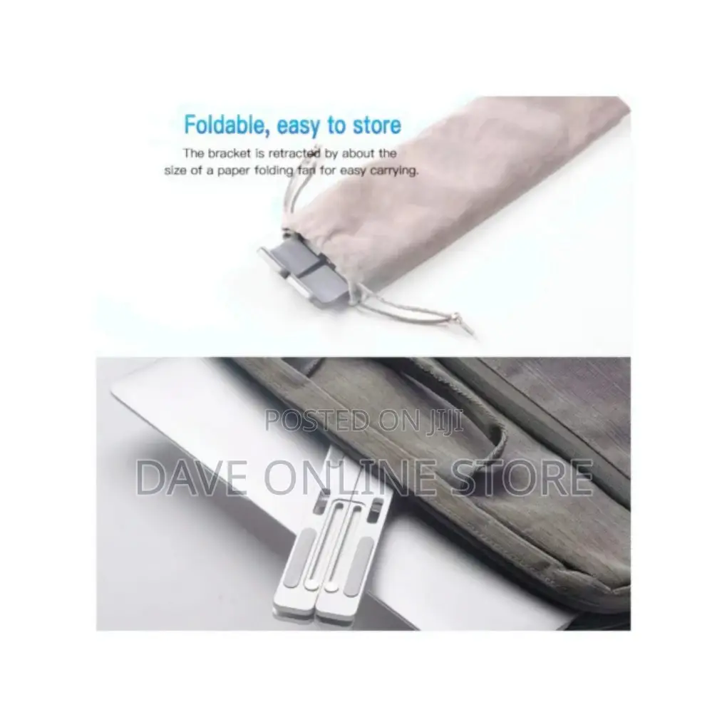Portable Folding Laptop Stand Holder Adjustable Metalic