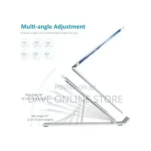 Portable Folding Laptop Stand Holder Adjustable Metalic