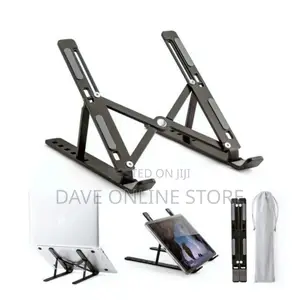 Portable Folding Laptop Stand Holder Adjustable Metalic
