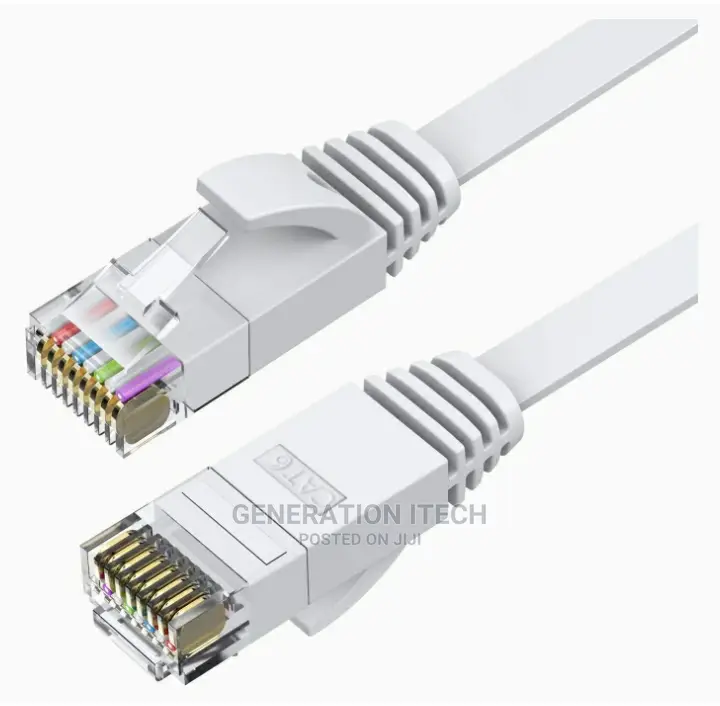 15 Meters Cat6 Ethernet Flat Cable -White