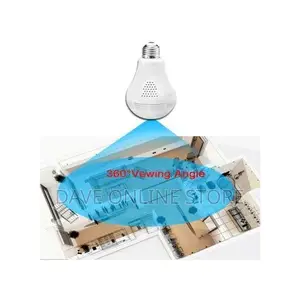 Wireless IP Wifi Panoramic Security CCTV Bulb Spy Camera