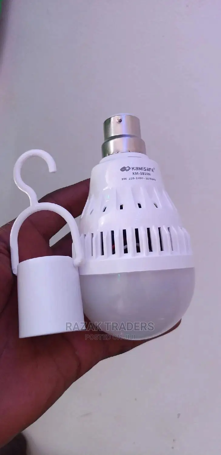 Kamisafe Rechargeable 9A LED (Pin Top) Bulb