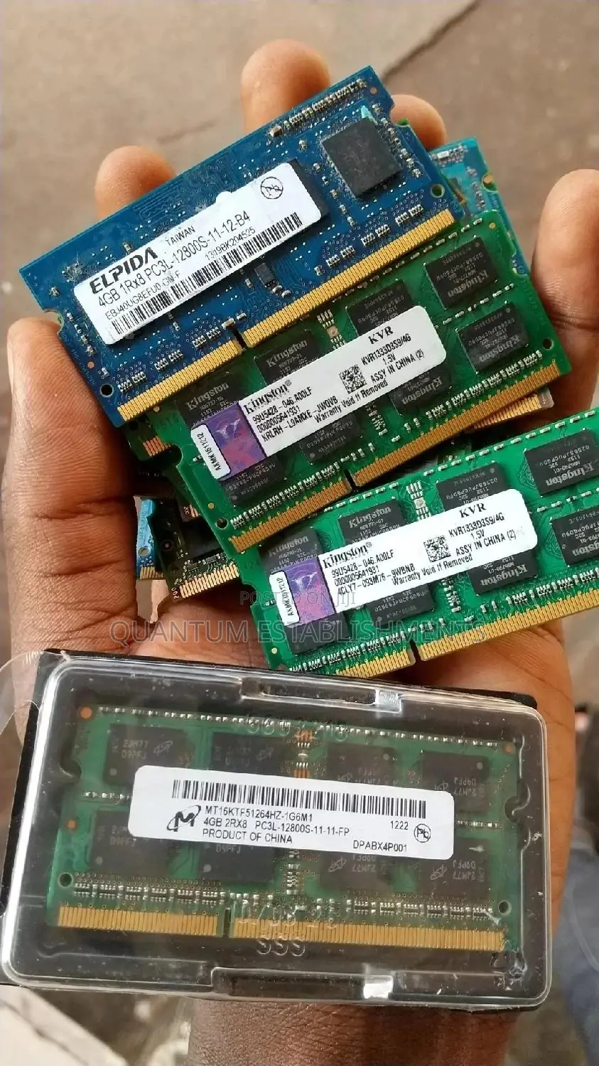 RAM Memory Chips for Laptops