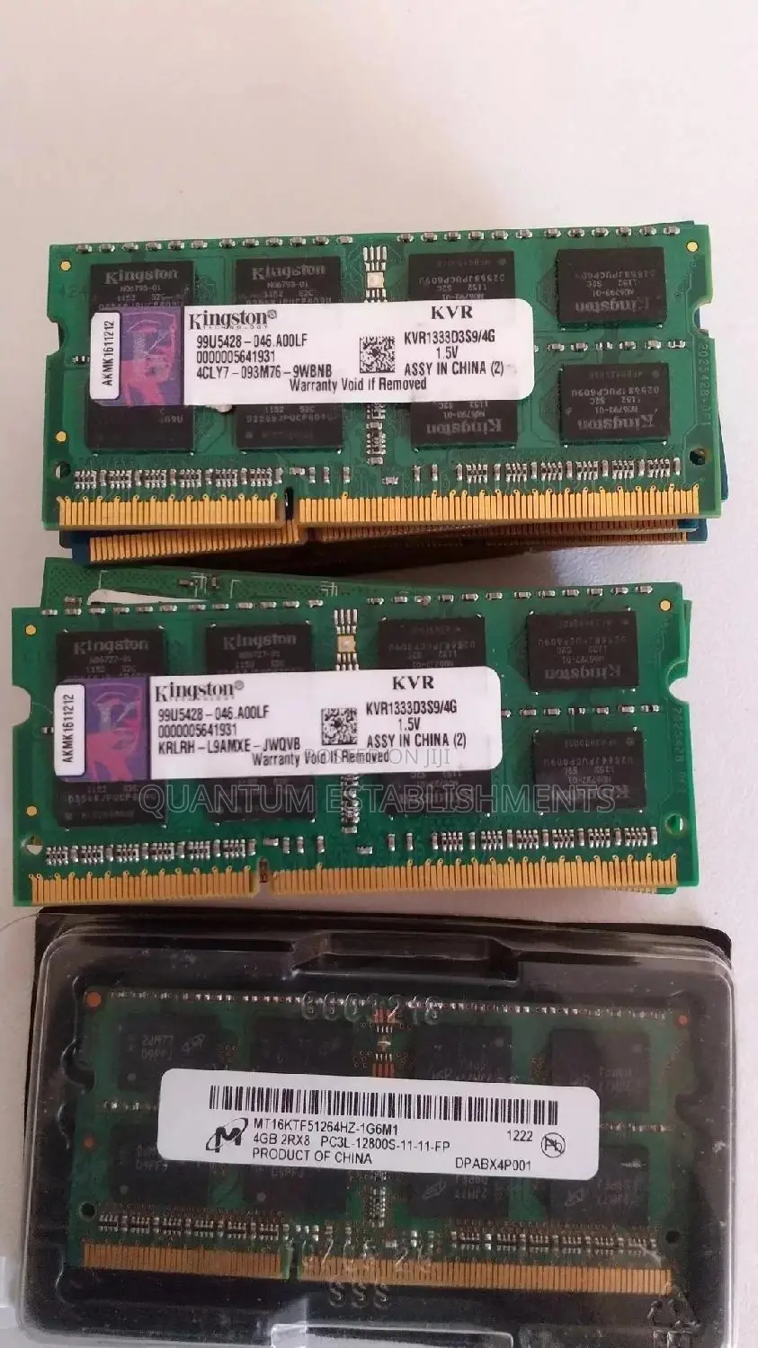 RAM Memory Chips for Laptops